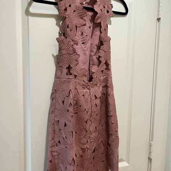 SAYLOR x Free People FP Jessa Pink Lace Mini Dress - Picture 8 of 9